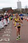 Elaine Lesley fnishing 2nd woman in the Sunderland City 10k.